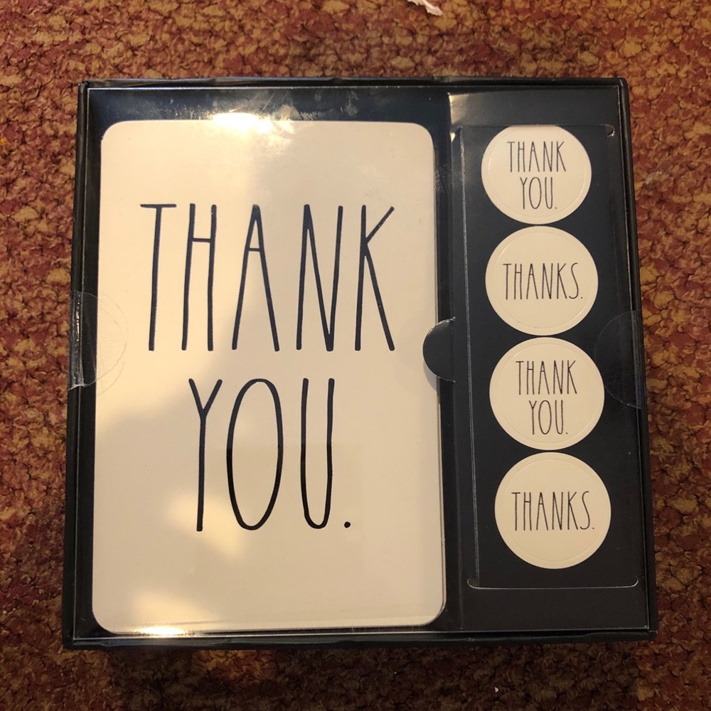 Rae Dunn Rare Thank you cards
